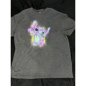 Disney Stitch women's Shirt Neon Paint  Splatter  XL